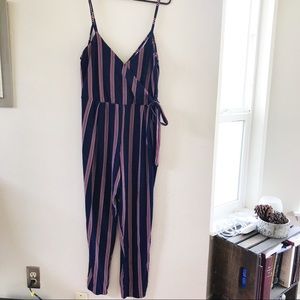 Red, White, & Blue Stripe Jumpsuit